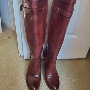 Cole Haan X Nike Air Jalisa chestnut brown size 8.5 tall boot